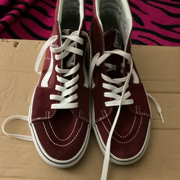 Vans Red High-Top Sneakers - Picture 5 of 9